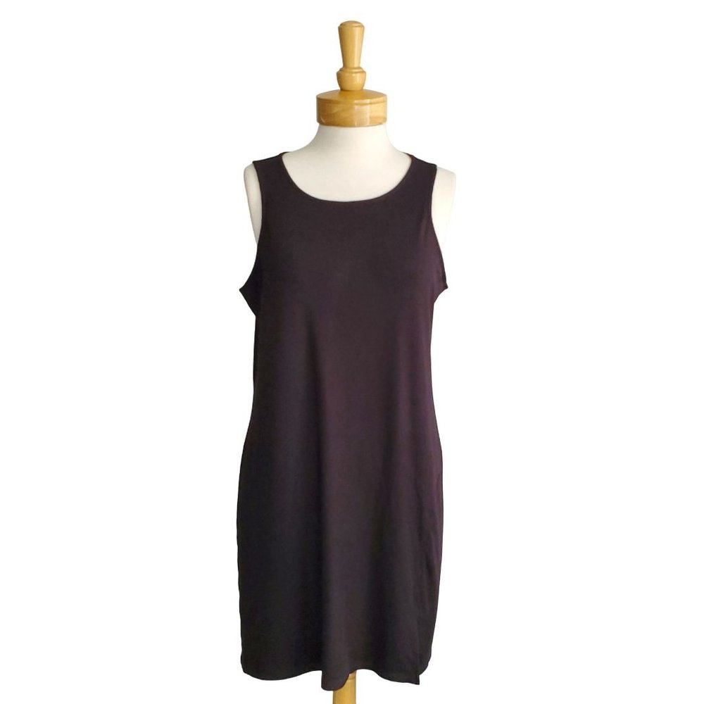 BP. Nordstrom NWT Sleeveless Black Ponte Ribbed Knit Sheath Dress Short/Mini XL